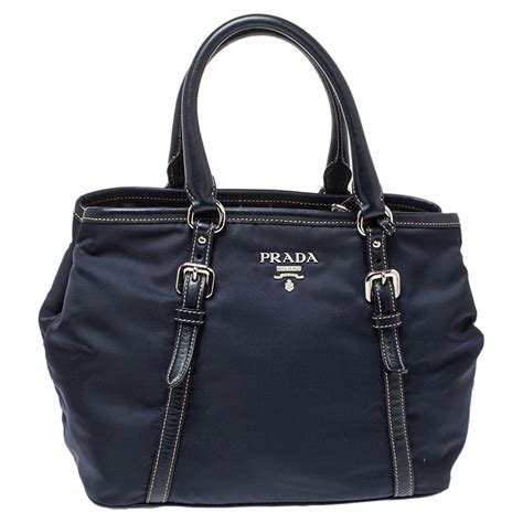 navy blue prada bag|prada blue nylon bag.